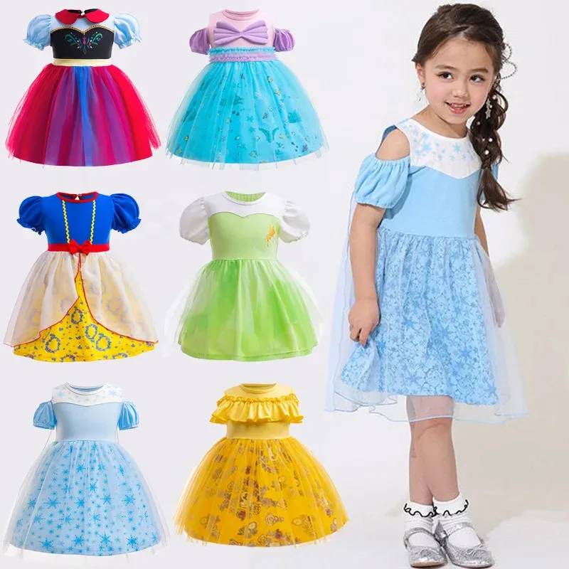 1-6Y Baby Girls Costume Belle Mermaid Snow White Elsa Anna Rapunzel Dress Kids Fancy Casual Dresses Birthday Party Clothes
1-6Y Baby Girls Costume Belle Mermaid Snow White Elsa Anna Rapunzel Dress Kids Fancy Casual Dresses Birthday Party Clothes