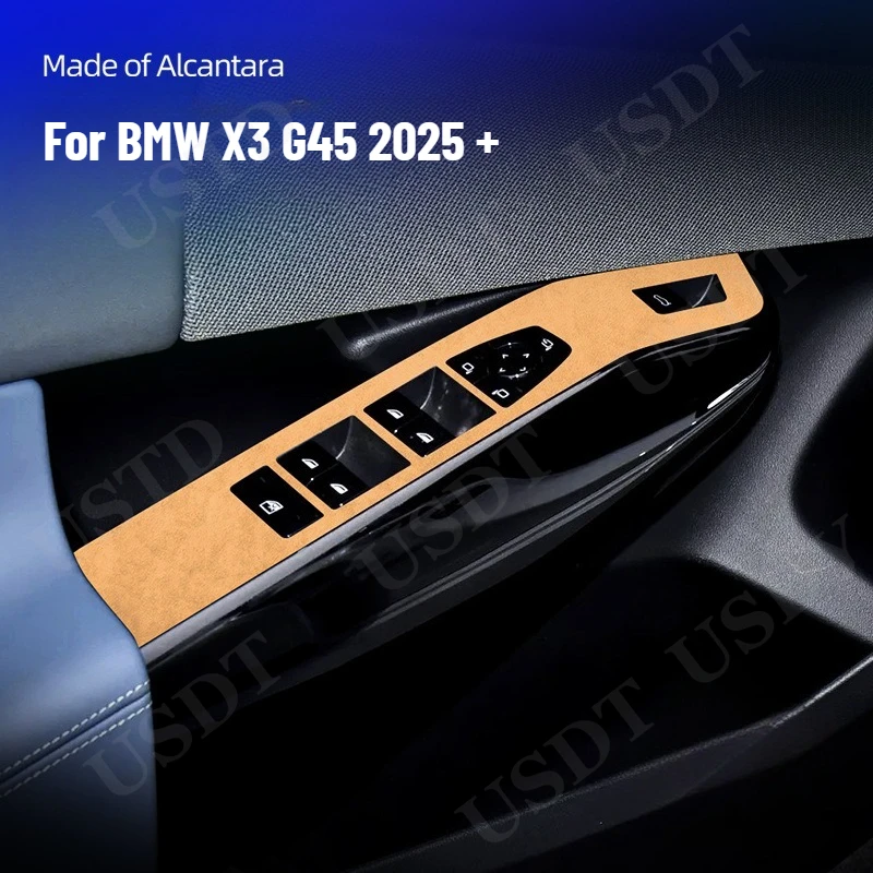 For BMW X3 G48 G45 2025 TOP Suede Leather Wrap Sticker Window Lift Button Sticker Switch Cover Windows Control Panel Mat
For BMW X3 G48 G45 2025 TOP Suede Leather Wrap Sticker Window Lift Button Sticker Switch Cover Windows Control Panel Mat