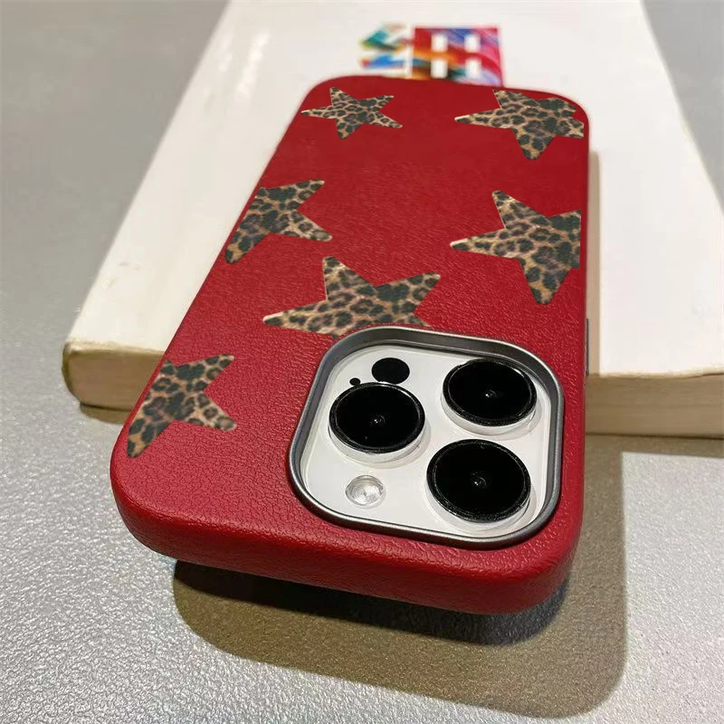 Ins Minimalist Leopard print star Red Phone Case for iPhone 17 Air 16 15 14 13 Pro Max 12 11 XR X S 16E 7 8 Plus Soft Back Cover
Ins Minimalist Leopard print star Red Phone Case for iPhone 17 Air 16 15 14 13 Pro Max 12 11 XR X S 16E 7 8 Plus Soft Back Cover