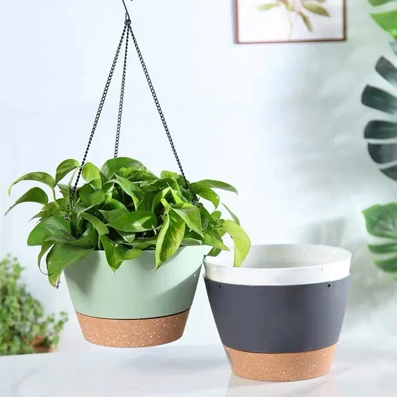 8/10Inch Hanging Planters for Indoor Outdoor Plants Self Watering Hanging Plant Pot with Saucer Plastic Flower Pots Garden Decor
8/10Inch Hanging Planters for Indoor Outdoor Plants Self Watering Hanging Plant Pot with Saucer Plastic Flower Pots Garden Decor