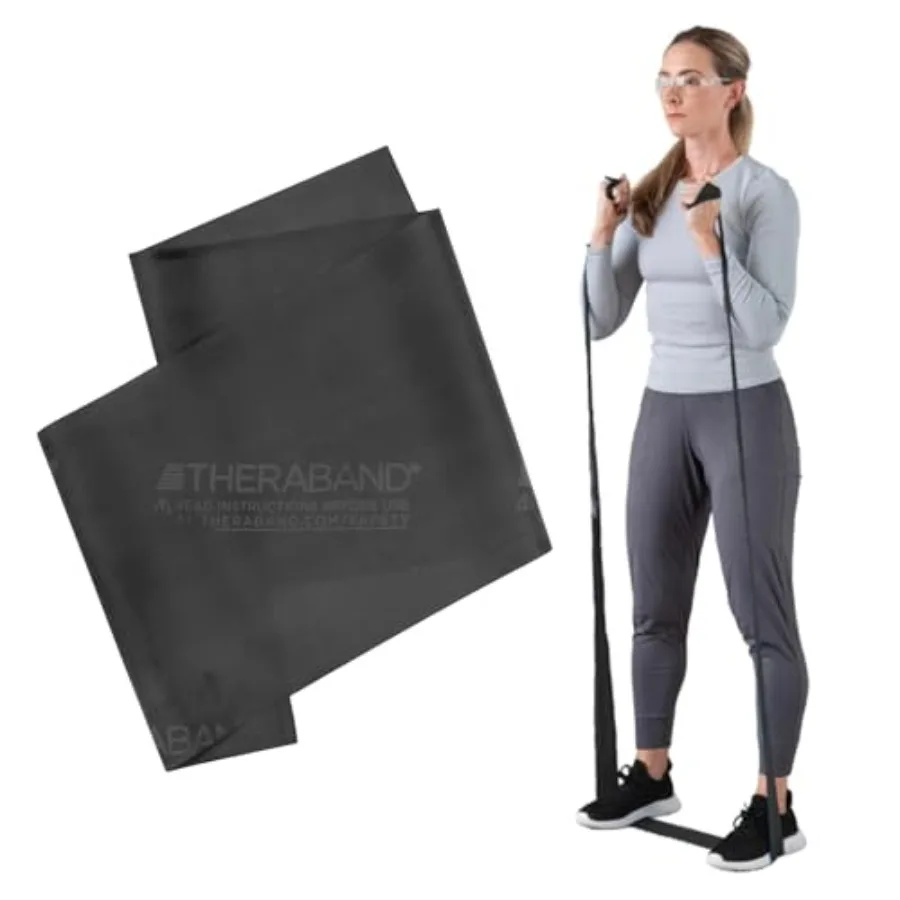 Professional Resistance Band, Black Special Heavy, 5 Feet Exercise Band for Physical Therapy, Strength Training, Upper and Lowe
Professional Resistance Band, Black Special Heavy, 5 Feet Exercise Band for Physical Therapy, Strength Training, Upper and Lowe