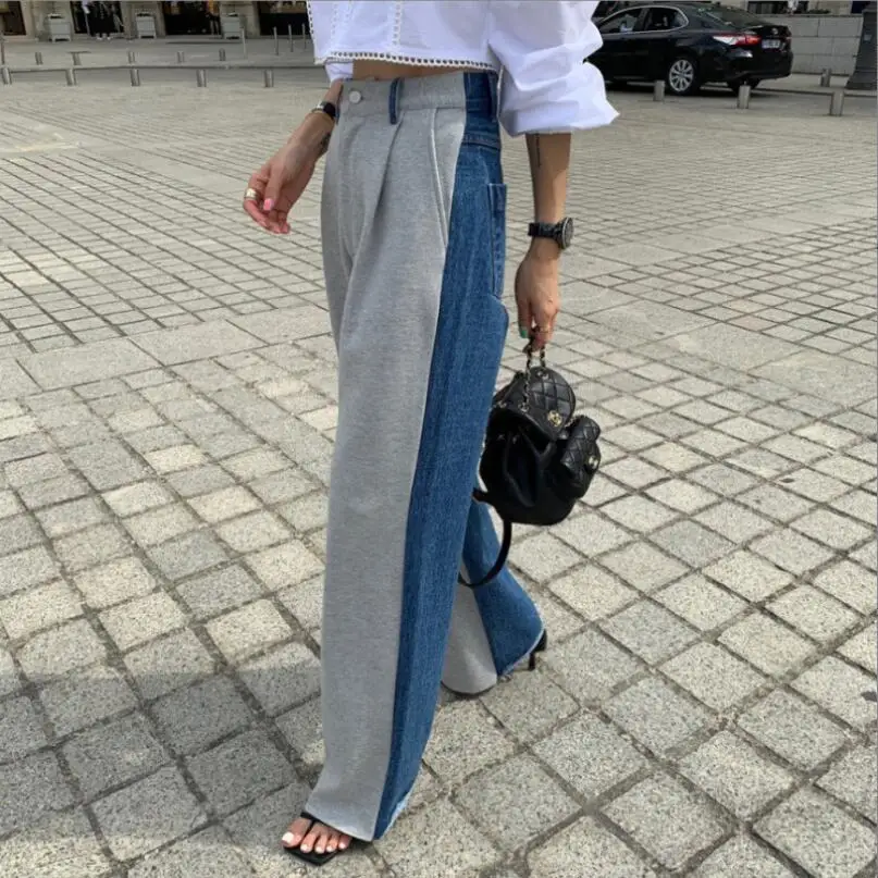 Hit Color Jeans Women High Waist Gradient Color Blue Denim Pants Female Streetwear Mom Jeans Zipper Pocket Trousers 2023 p1028
Hit Color Jeans Women High Waist Gradient Color Blue Denim Pants Female Streetwear Mom Jeans Zipper Pocket Trousers 2023 p1028