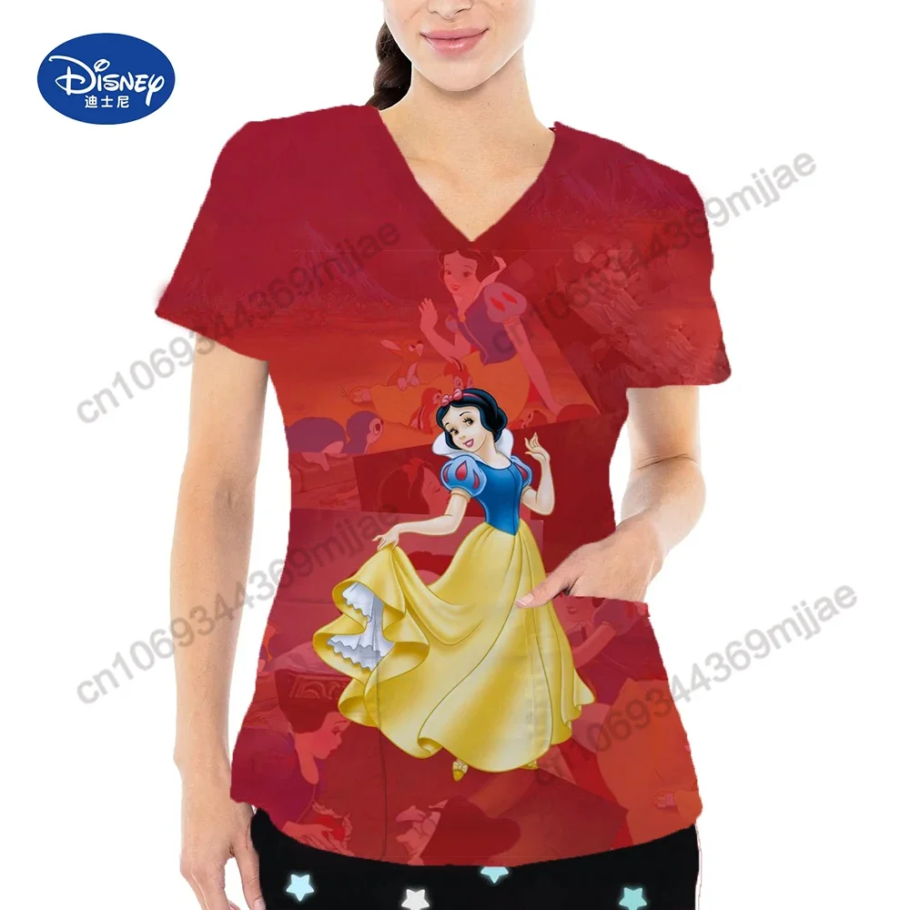 Fashionable V-neck Design Tops Pocket Cartoon T-shirts Summer Female T-shirts
Fashionable V-neck Design Tops Pocket Cartoon T-shirts Summer Female T-shirts