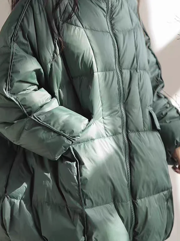 Faionable Casual down Cotton Jaet Women's Bread Sle Outerwear Thiened Long Sve Zipper Closure Mid-Length Coat
Faionable Casual down Cotton Jaet Women's Bread Sle Outerwear Thiened Long Sve Zipper Closure Mid-Length Coat