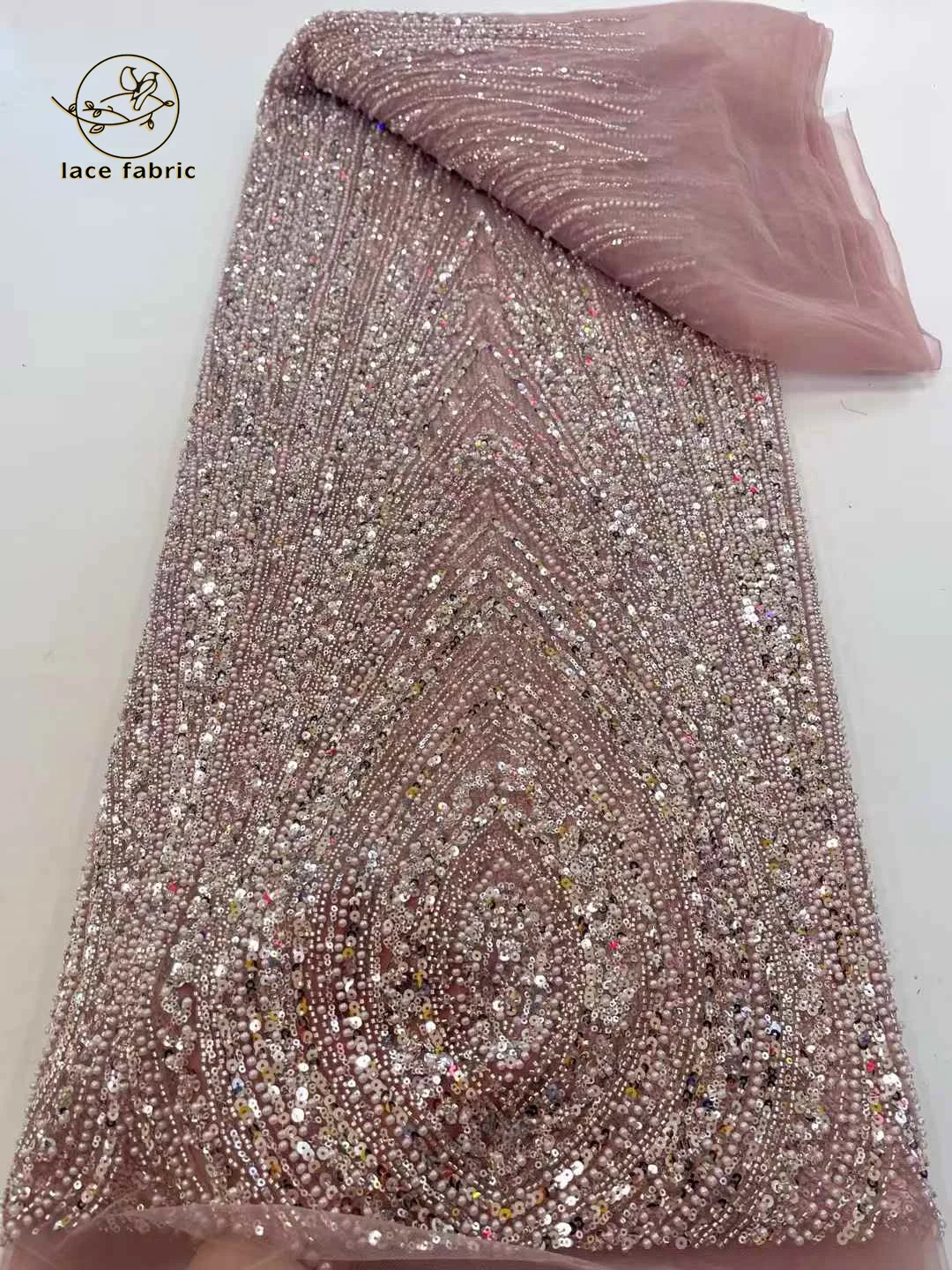 Luxurious Nigerian African Beaded Lace Fabric 2025 High Quality Sequins Embroidery African French Lace Fabric For Sewing Dresses
Luxurious Nigerian African Beaded Lace Fabric 2025 High Quality Sequins Embroidery African French Lace Fabric For Sewing Dresses