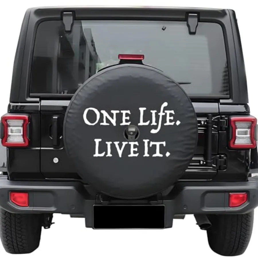 Compatible with Jeep Wrangler JL 2018-2026 Spare Tire Cover with Back Up Camera Hole, Black Thickened Leather Wheel Covers Fit
Compatible with Jeep Wrangler JL 2018-2026 Spare Tire Cover with Back Up Camera Hole, Black Thickened Leather Wheel Covers Fit
