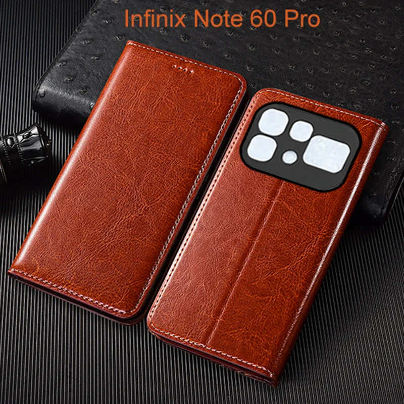 Crazy Horse Genuine Leather Flip Case For Infinix Note 50 60 Pro Plus Phone Cover Card Cases Scratch Proof
Crazy Horse Genuine Leather Flip Case For Infinix Note 50 60 Pro Plus Phone Cover Card Cases Scratch Proof