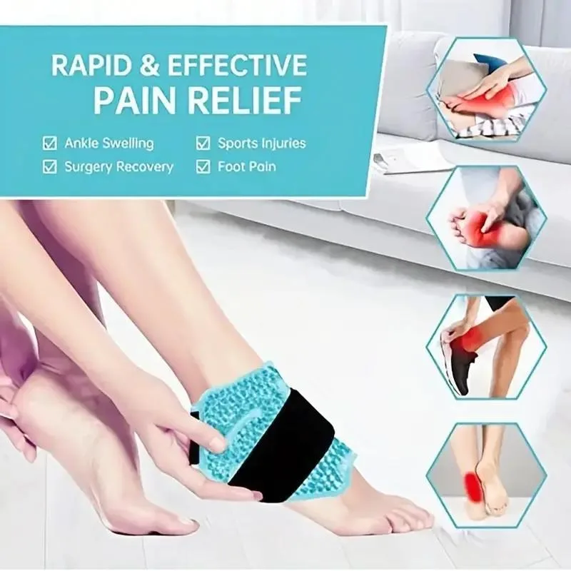 Ankle/Sports Foot Ice Pack - Hot & Cold Gel Pack with Adjustable Stand for Myofascial & Feet - Microwaveable, Freezable & Reusab
Ankle/Sports Foot Ice Pack - Hot & Cold Gel Pack with Adjustable Stand for Myofascial & Feet - Microwaveable, Freezable & Reusab