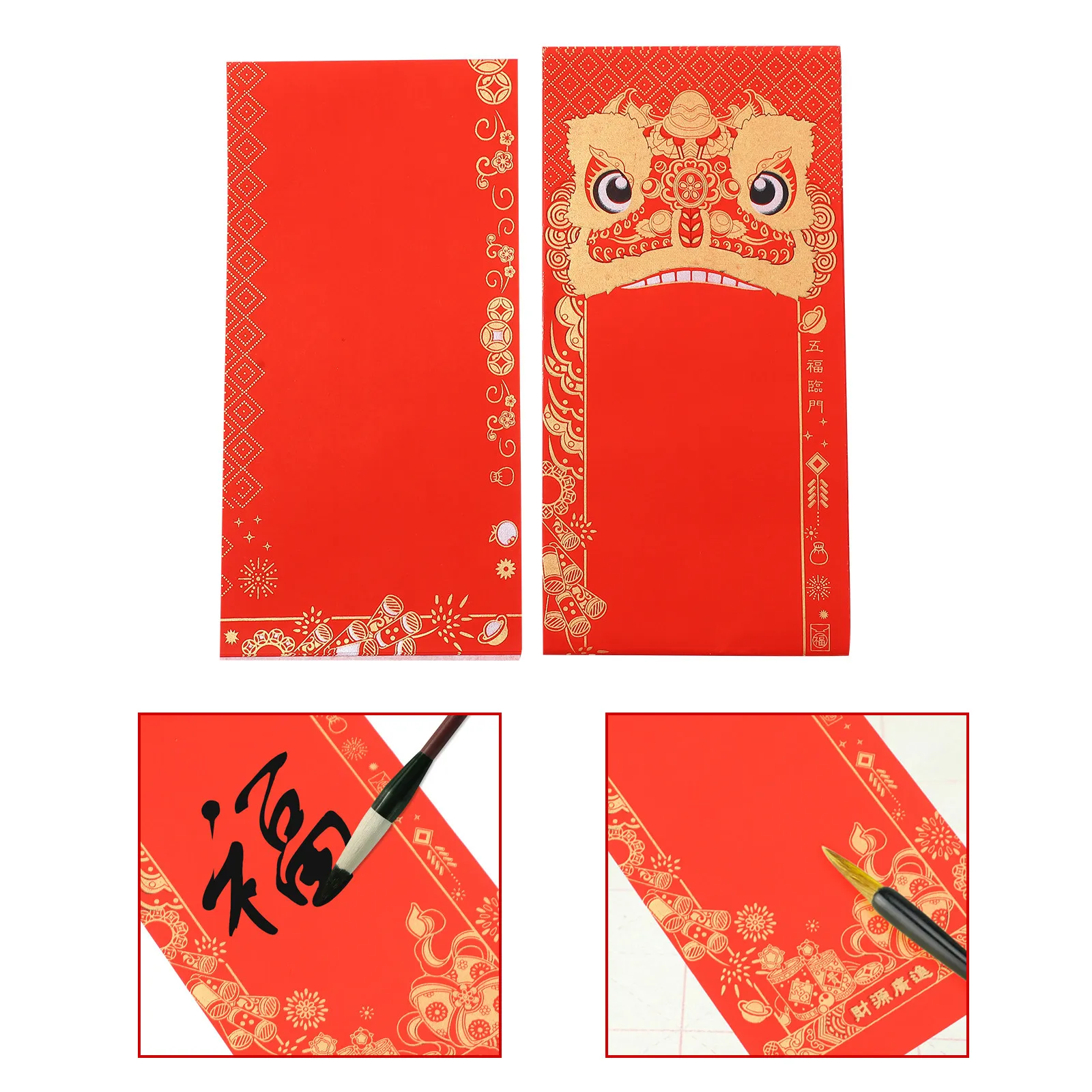 10Sets Red Xuan Paper Blank DIY Spring Festival Couplets Writing Material Superior Ink Holding Lightweight Compact
10Sets Red Xuan Paper Blank DIY Spring Festival Couplets Writing Material Superior Ink Holding Lightweight Compact