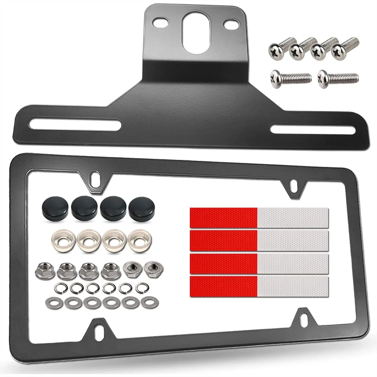 Trailer License Plate Bracket Holder for ATV, RV, Boat, Jet Ski - Heavy Duty Aluminum Mounting Kit with Screws
Trailer License Plate Bracket Holder for ATV, RV, Boat, Jet Ski - Heavy Duty Aluminum Mounting Kit with Screws