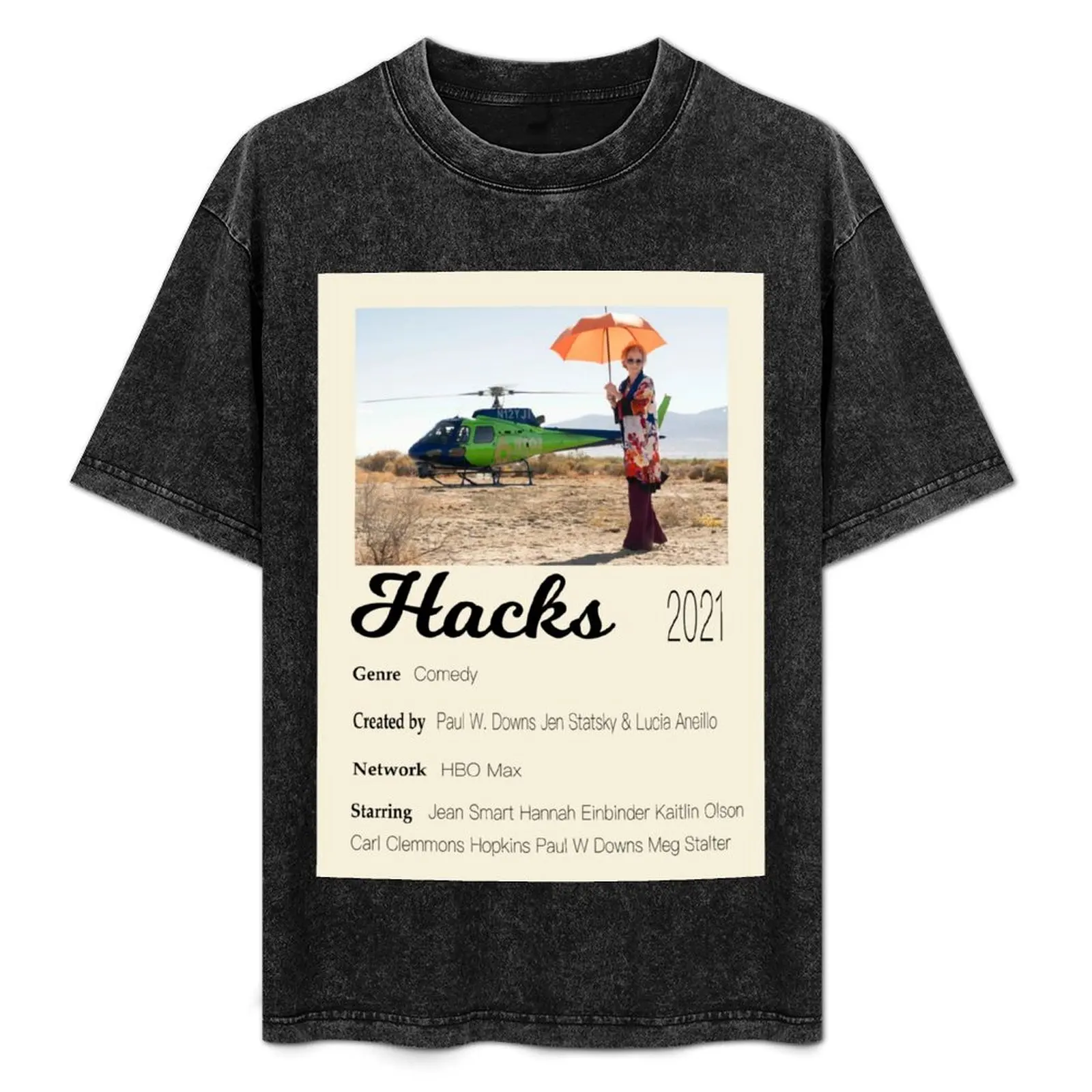 Hacks Poster T-Shirt Summer Print Short Sleeve Tee
Hacks Poster T-Shirt Summer Print Short Sleeve Tee