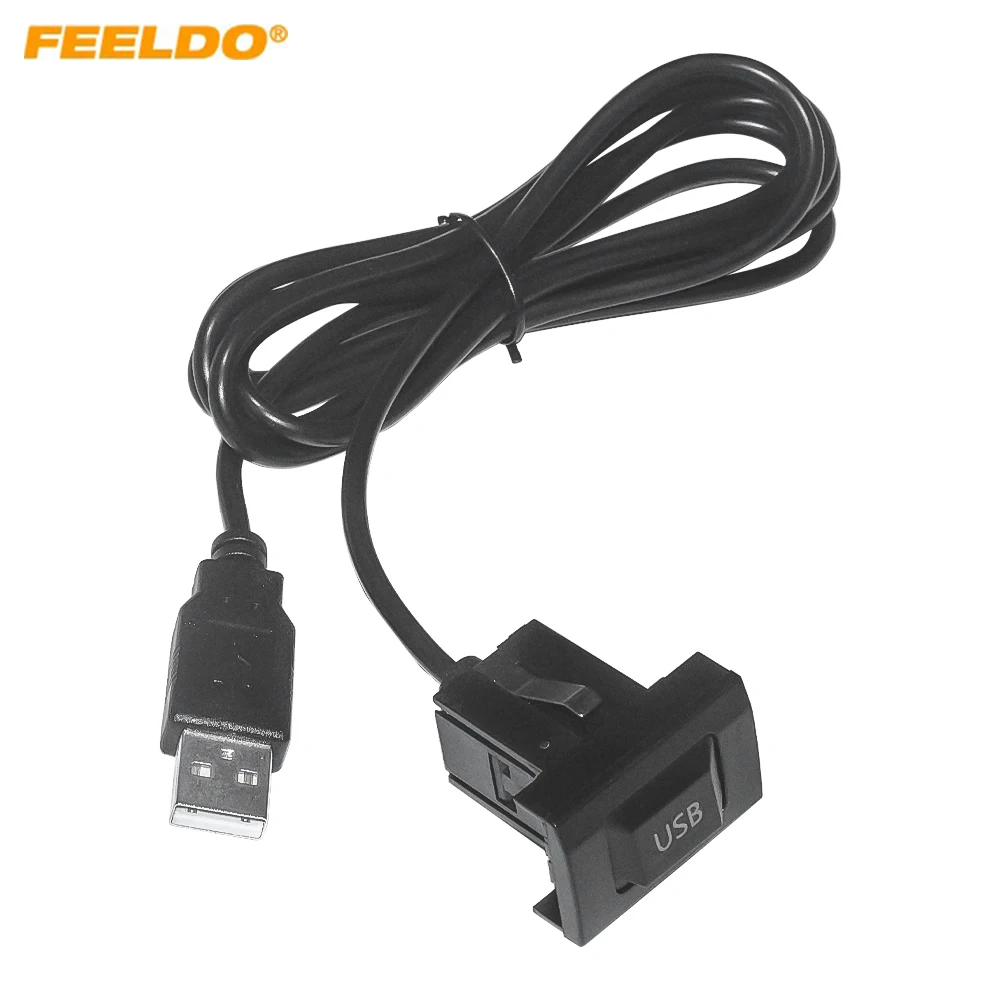 FEELDO Car USB Switch Button Cable 2.0 USB Data Adapter wiring Harness For Universal Car Models USB Cable Audio Adapter #HQ7194
FEELDO Car USB Switch Button Cable 2.0 USB Data Adapter wiring Harness For Universal Car Models USB Cable Audio Adapter #HQ7194