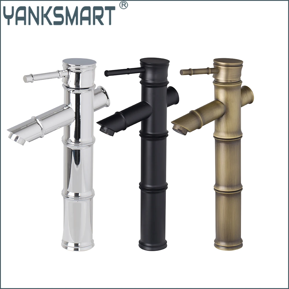 YANKSMART Бамбуковый смеситель для ванной комнаты с одной ручкой, монтируемый на палубе, смесители для умывальника Torneira, смеситель для горячей и холодной воды, смеситель для раковины, водопроводный кран
YANKSMART Бамбуковый смеситель для ванной комнаты с одной ручкой, монтируемый на палубе, смесители для умывальника Torneira, смеситель для горячей и холодной воды, смеситель для раковины, водопроводный кран