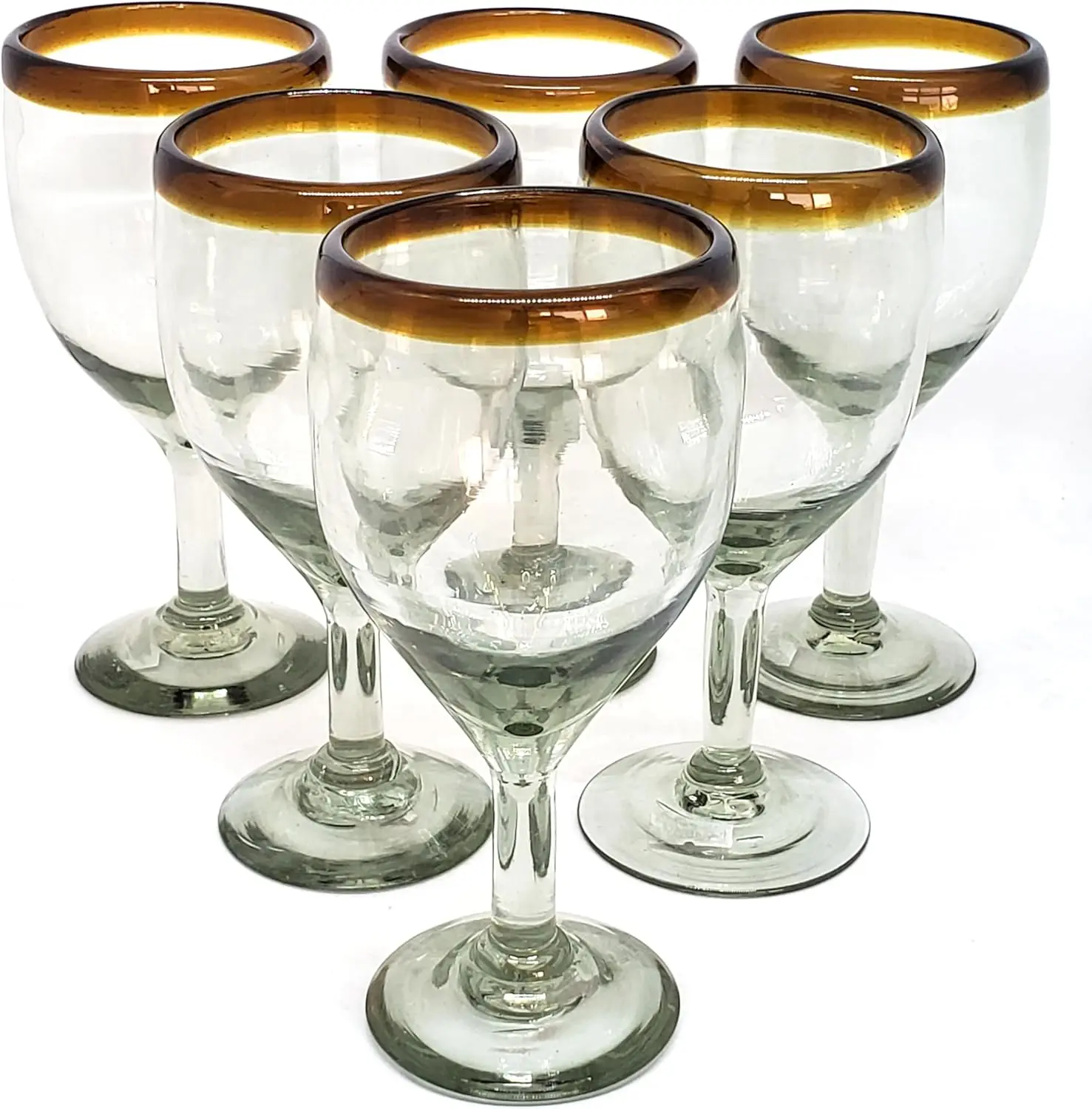 Бокалы для вина Amber Rim, 13 унций (набор из 6 штук), из переработанного стекла, без свинца, без токсинов (13 унций)
Бокалы для вина Amber Rim, 13 унций (набор из 6 штук), из переработанного стекла, без свинца, без токсинов (13 унций)