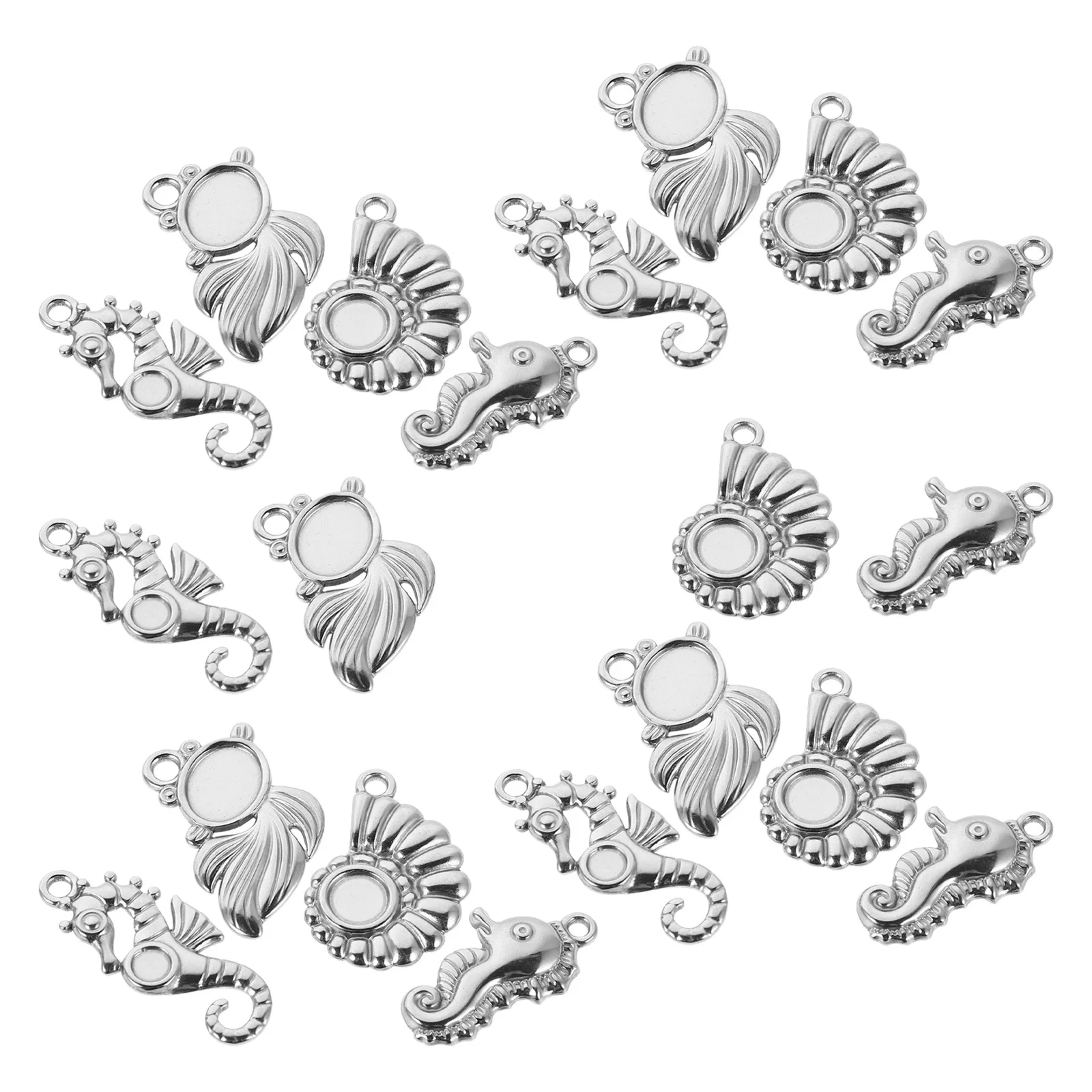 20Pcs Ocean Handmade Charm Pendants Seahorse Conch Fish Metal DIY Jewelry Making Accessories for Bracelets Necklaces Earrings
20Pcs Ocean Handmade Charm Pendants Seahorse Conch Fish Metal DIY Jewelry Making Accessories for Bracelets Necklaces Earrings