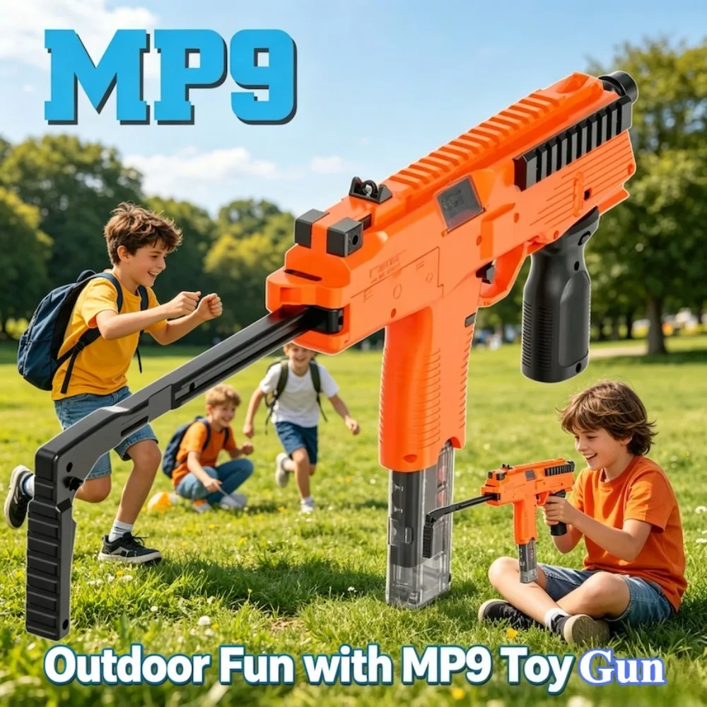MP9 Electric Toy Gun Boft Bullet Foam Dart Blaster Full Automatic Submachine Gun for Adults Boys Children Outdoor Games
MP9 Electric Toy Gun Boft Bullet Foam Dart Blaster Full Automatic Submachine Gun for Adults Boys Children Outdoor Games