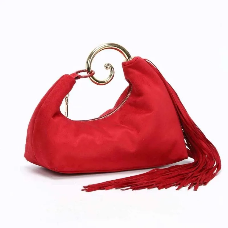 Personalized Retro Fringed Handbag Women 2026 New Style Faux Suede Shoulder Bag Fashionable Banquet Bag Versatile Commuting Bag
Personalized Retro Fringed Handbag Women 2026 New Style Faux Suede Shoulder Bag Fashionable Banquet Bag Versatile Commuting Bag