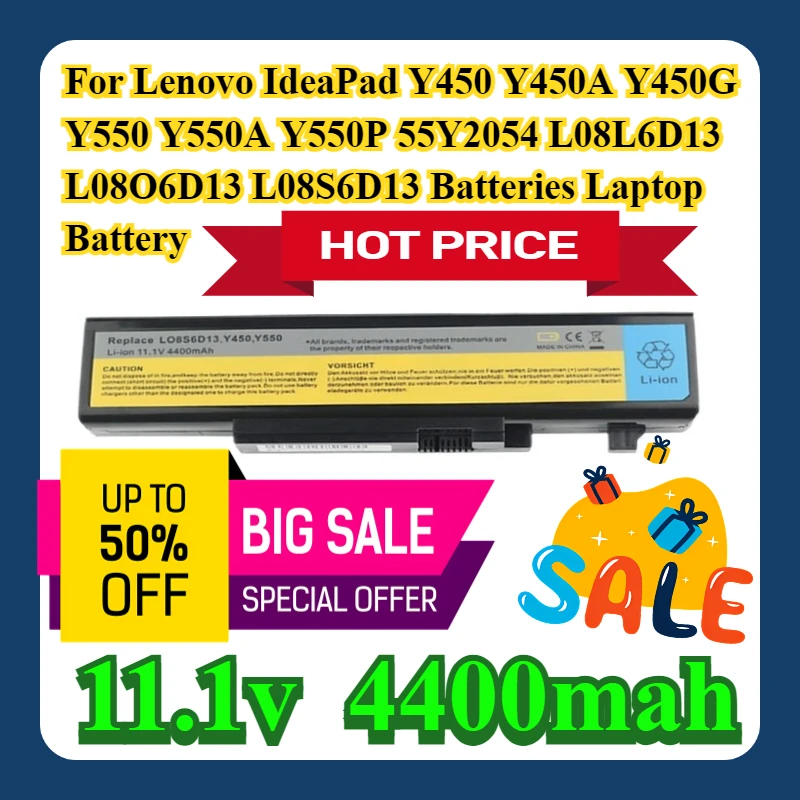 For Lenovo IdeaPad Y450 Y450A Y450G Y550 Y550A Y550P 55Y2054 L08L6D13 L08O6D13 L08S6D13 Batteries Laptop Battery
For Lenovo IdeaPad Y450 Y450A Y450G Y550 Y550A Y550P 55Y2054 L08L6D13 L08O6D13 L08S6D13 Batteries Laptop Battery