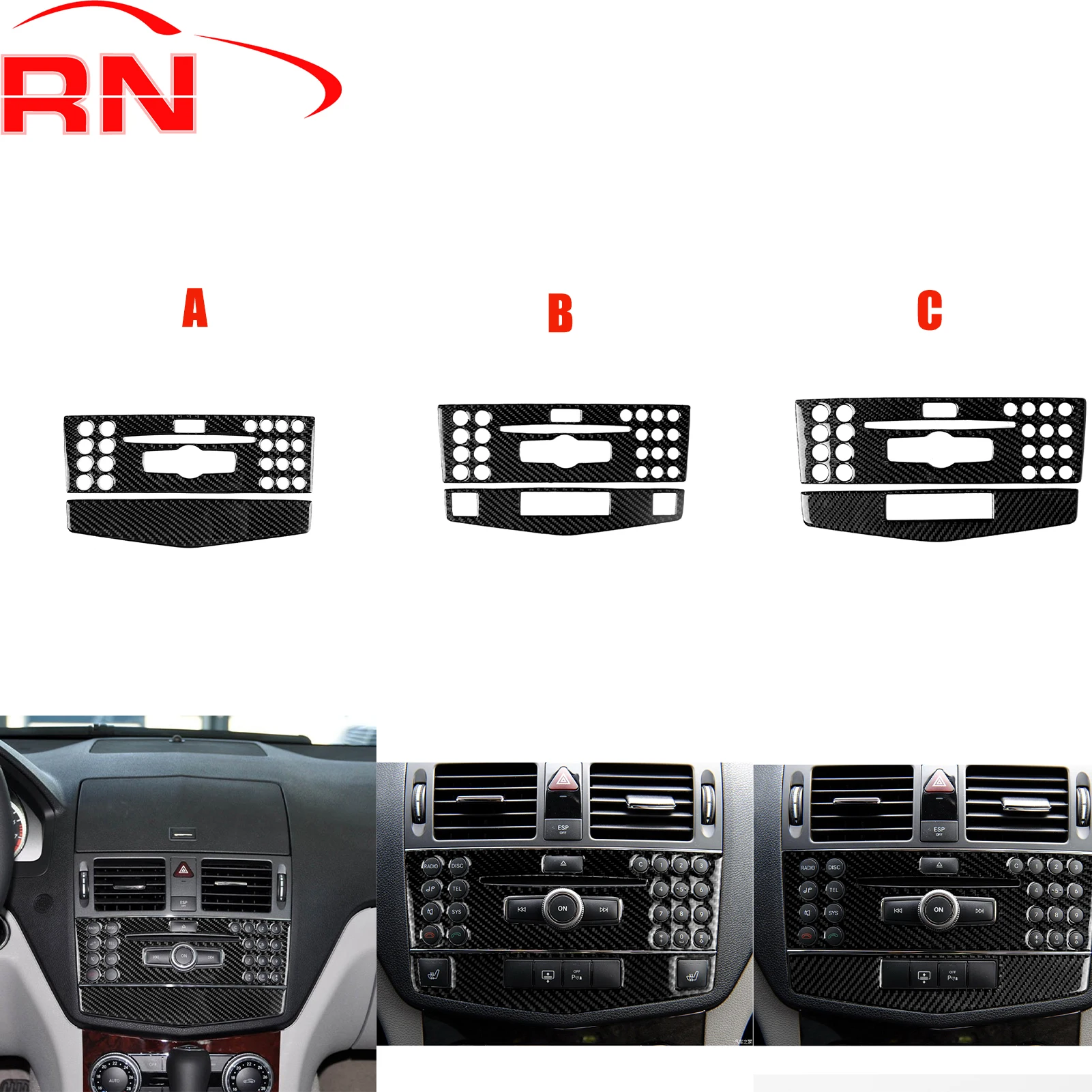 For Mercedes-Benz C-Class W204 2007-2013 Modified Carbon Fiber Center Console Interior Piano Black Accessories Stickers
For Mercedes-Benz C-Class W204 2007-2013 Modified Carbon Fiber Center Console Interior Piano Black Accessories Stickers