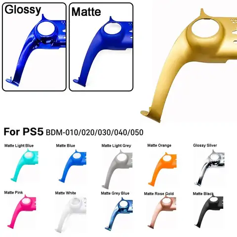 Replacement Decorative Trim Shell Matte Glossy Change Color Replacement Controller Shell DIY for PS5 BDM010-050