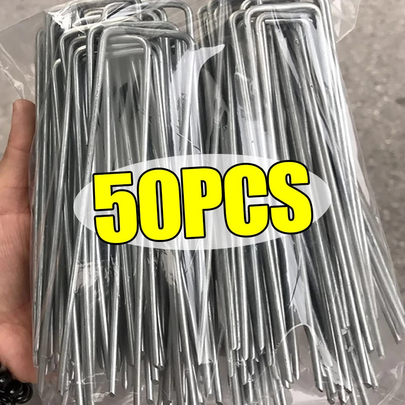 Heavy-duty Fence Tubing Stakes Sod Pins U-type Garden Staples Galvanized Landscape Spike for Holding Lawns Barrier Ground Nails
Heavy-duty Fence Tubing Stakes Sod Pins U-type Garden Staples Galvanized Landscape Spike for Holding Lawns Barrier Ground Nails