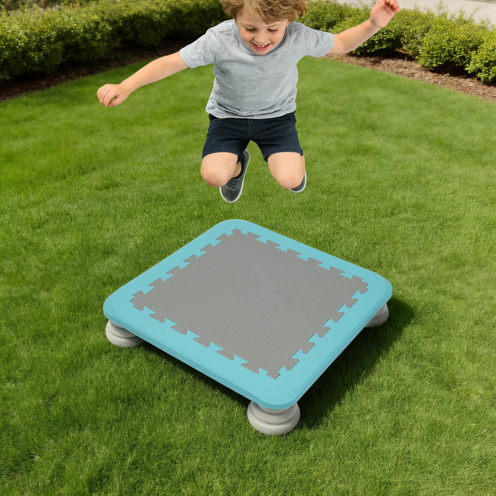 Blue Kids' Trampoline,Square Kids' Bouncing Board, Balance And Bounce Kids' Toy For Indoor And Outdoor Use
Blue Kids' Trampoline,Square Kids' Bouncing Board, Balance And Bounce Kids' Toy For Indoor And Outdoor Use