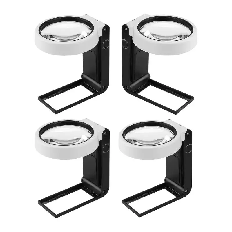 Foldable Desktop Reading Magnifier With 10X Magnification And LED Light For Clear Visual In Low Light D2RC
Foldable Desktop Reading Magnifier With 10X Magnification And LED Light For Clear Visual In Low Light D2RC