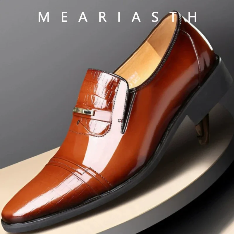 size 38-48 New Leather Shoes Men Lace Up Formal Dress Shoes Luxury Business Oxford Male Office Wedding Dress Shoes Footwear
size 38-48 New Leather Shoes Men Lace Up Formal Dress Shoes Luxury Business Oxford Male Office Wedding Dress Shoes Footwear