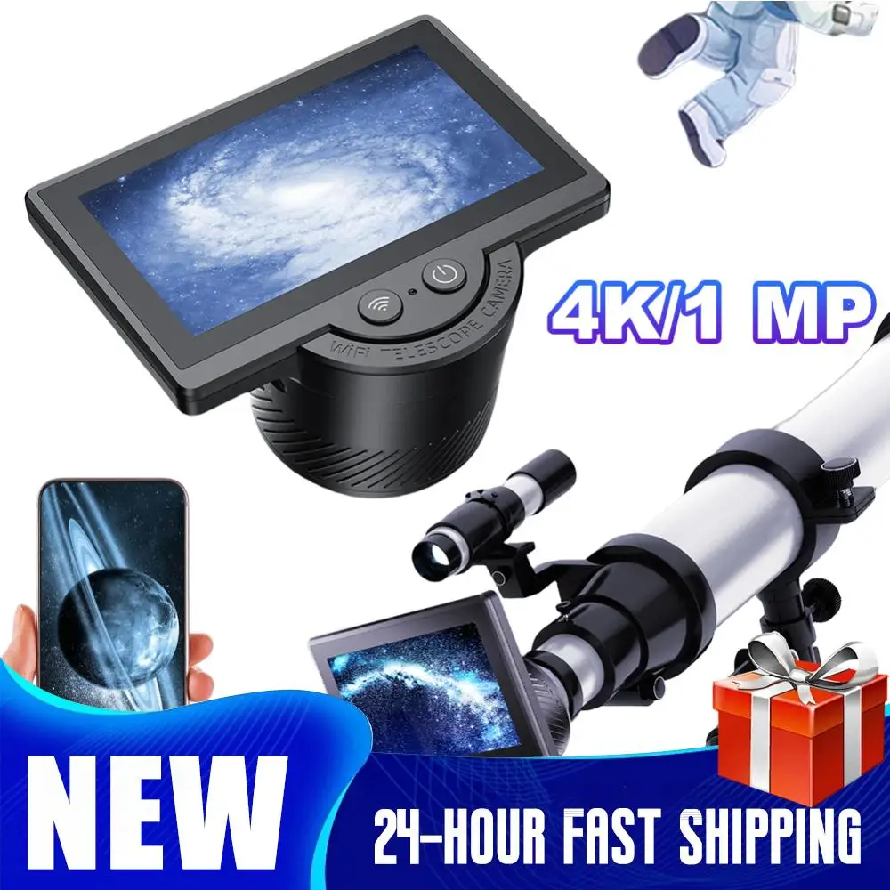 1080P WIFI Electronic Eyepiece with Display Screen For Astronomical Telescopes and Microscopes HD Photo and Video Recording