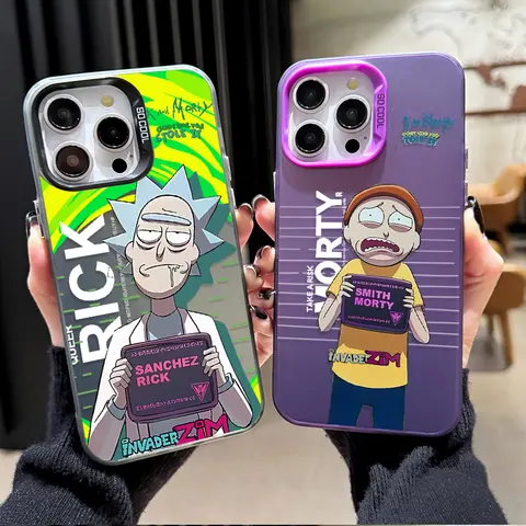 Mad Scientist R-Ricks Phone Case For iPhone 17 16e 16 15 14 13 12 11 mini Pro Max X XR XSMAX 8 7 Air Plus Anti Fall Matte