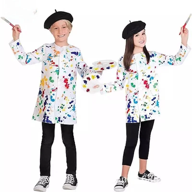 Halloween Children's Painter Cosplay Performance Costume Professional Stage Performance Clothes for Kindergarten Kids
Halloween Children's Painter Cosplay Performance Costume Professional Stage Performance Clothes for Kindergarten Kids
