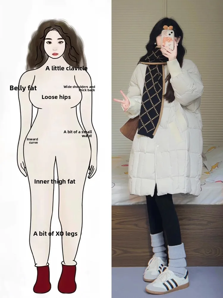 Winter Thickened Warm White Cotton Jacket Women's Medium Long Style plus Size Korean Soft Wind Outerwear HZVZ A664
Winter Thickened Warm White Cotton Jacket Women's Medium Long Style plus Size Korean Soft Wind Outerwear HZVZ A664
