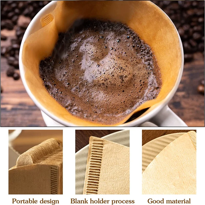 A11I 200Pcs Coffee Filter Natural Unbleached Coffee Filters Cone Paper Disposable Coffee Filters for Pour Over and Drip
A11I 200Pcs Coffee Filter Natural Unbleached Coffee Filters Cone Paper Disposable Coffee Filters for Pour Over and Drip
