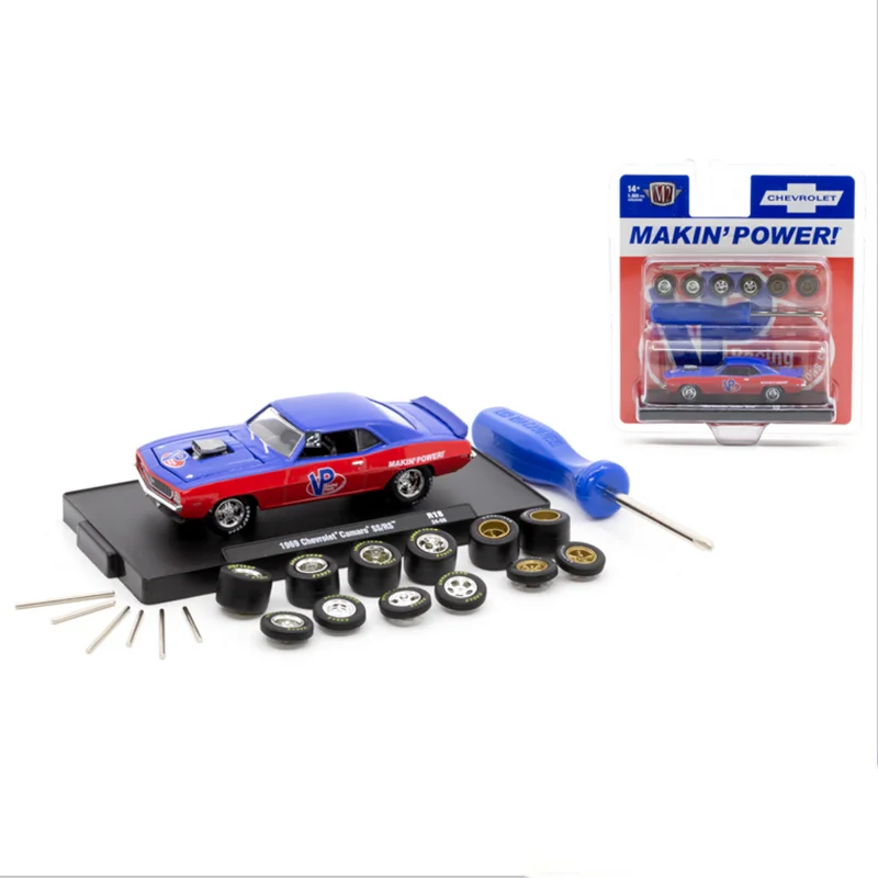 Машины M2 в масштабе 1:64, литой под давлением сплав 1969, Chevrolet Camaro SS/RS, игрушки, модель автомобиля, классические подарки для взрослых, сувенирный статический дисплей
Машины M2 в масштабе 1:64, литой под давлением сплав 1969, Chevrolet Camaro SS/RS, игрушки, модель автомобиля, классические подарки для взрослых, сувенирный статический дисплей