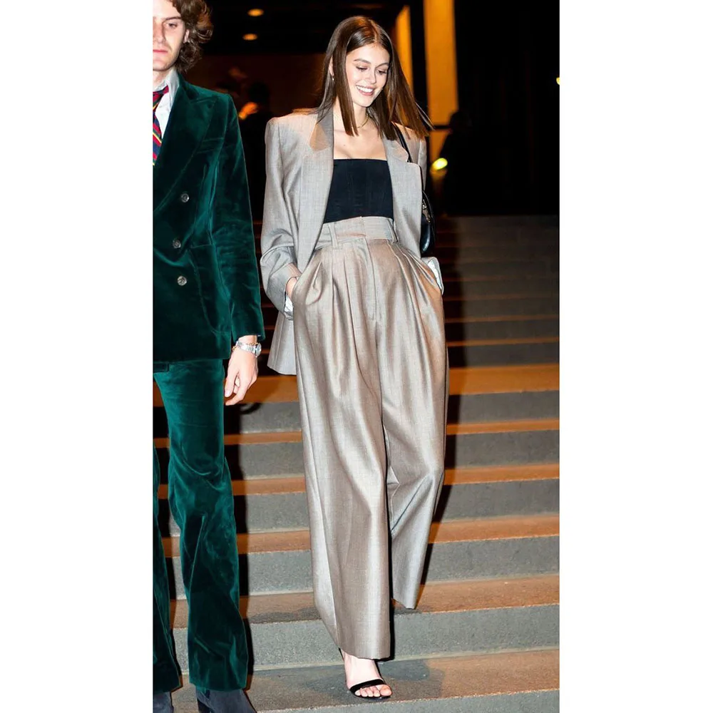 Women's Summer Suit Sets One Button Notch Lapel Jacket Pant Two-Piece Ladies Set Fit Office Banquet Lady High Quality Blazer Set
Women's Summer Suit Sets One Button Notch Lapel Jacket Pant Two-Piece Ladies Set Fit Office Banquet Lady High Quality Blazer Set