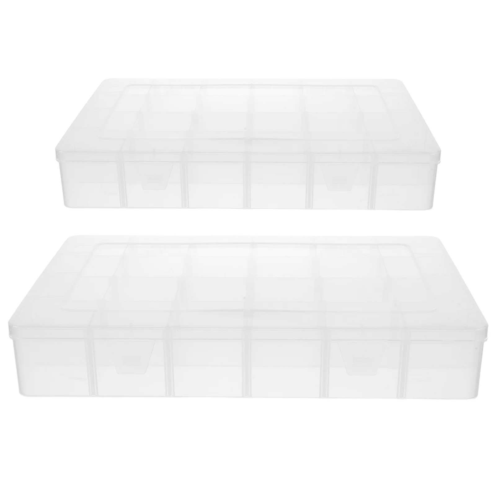 2Pcs Clear Plastic Organizer Box Detachable Dividers 24 Grid Storage Case Portable Craft Bead Jewelry Holder Small Items
2Pcs Clear Plastic Organizer Box Detachable Dividers 24 Grid Storage Case Portable Craft Bead Jewelry Holder Small Items