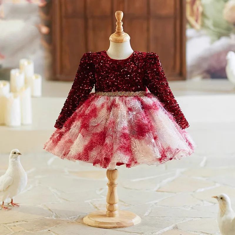 Kids red evening dresses for girls clothes high-end children's stage performance birthday princess dress fluffy spring
Kids red evening dresses for girls clothes high-end children's stage performance birthday princess dress fluffy spring