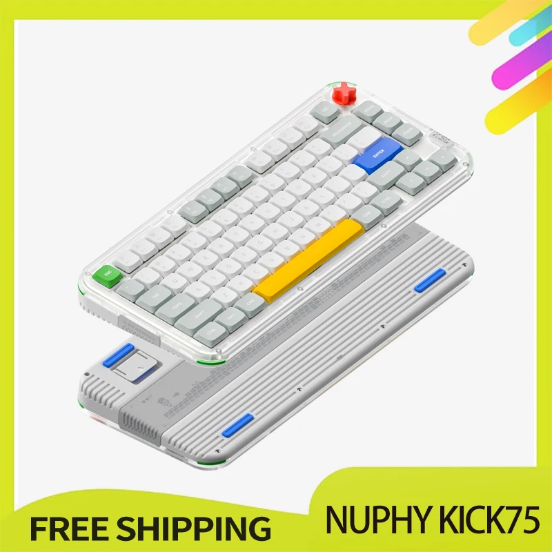 NuPhy Kick75 Mechanical Low Axis Keyboard Tri Mode Wired/2.4G/Bluetooth Wirless Office Keyboard Gasket 80Keys Low Axis Keyboards
NuPhy Kick75 Mechanical Low Axis Keyboard Tri Mode Wired/2.4G/Bluetooth Wirless Office Keyboard Gasket 80Keys Low Axis Keyboards
