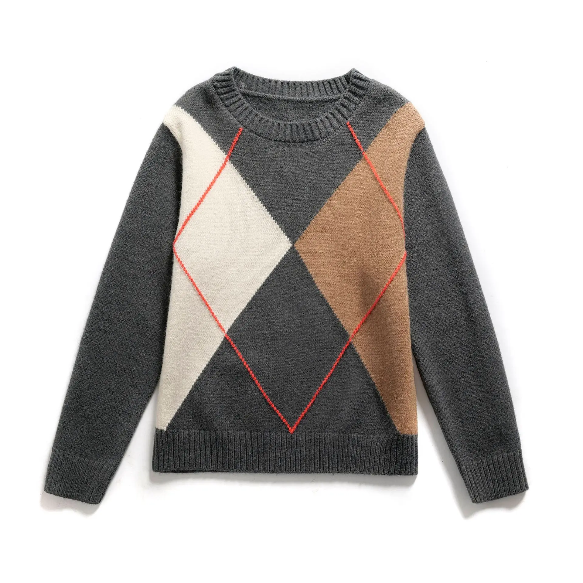 Новый вязаный свитер Pure Desire Casaul Style Wind Rhombus с круглым вырезом и длинными рукавами, свободный повседневный свитер для женщин, элегантный IG7T
Новый вязаный свитер Pure Desire Casaul Style Wind Rhombus с круглым вырезом и длинными рукавами, свободный повседневный свитер для женщин, элегантный IG7T