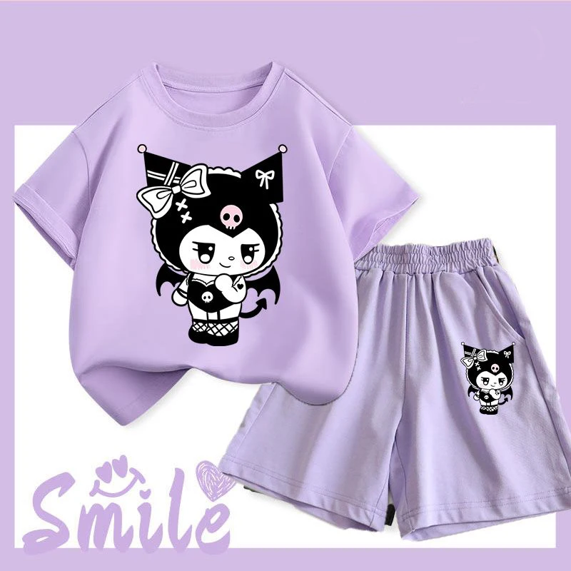 Kuromi Sports Suit Child Student Summer Clothing Jacket Shorts Girl Boy Pure Cotton Soft Sanriou Cute Cartoon Festival Gift
Kuromi Sports Suit Child Student Summer Clothing Jacket Shorts Girl Boy Pure Cotton Soft Sanriou Cute Cartoon Festival Gift
