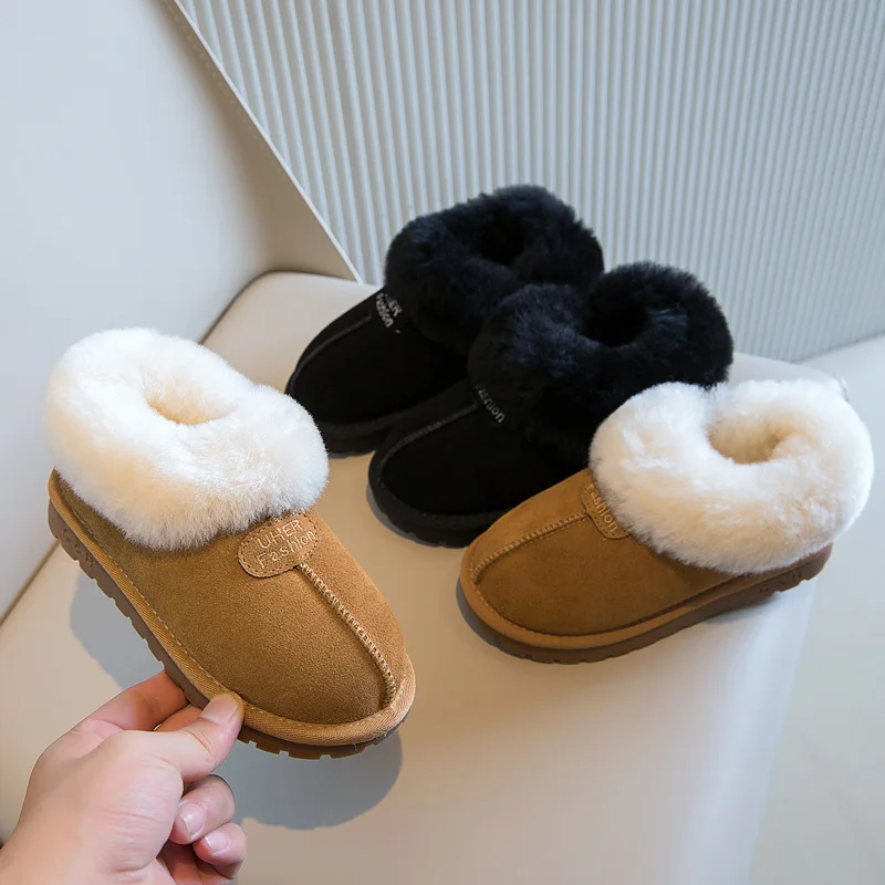 2025 Winter Girls Snow Boots with Faux Fur Cuff, Fleece-Lined Thick Warm Baby Booties, Cute Anti-Slip Sole Waterproof Kids Boots
2025 Winter Girls Snow Boots with Faux Fur Cuff, Fleece-Lined Thick Warm Baby Booties, Cute Anti-Slip Sole Waterproof Kids Boots