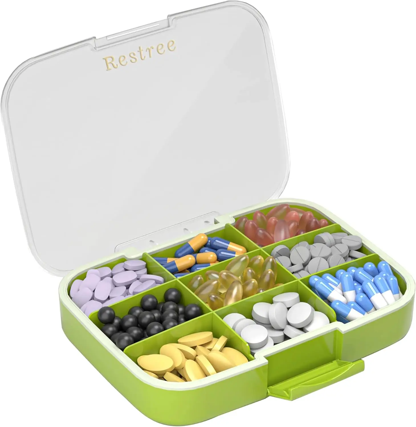 Waterproof Travel Pill Case, Large 9-Compartment with Adjustable Dividers for Vitamins & Supplements
Waterproof Travel Pill Case, Large 9-Compartment with Adjustable Dividers for Vitamins & Supplements