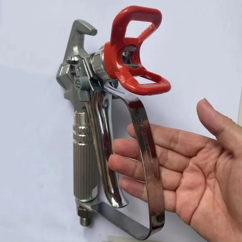 Airless SprayGun 4 Finger Trigger 3600 PSI Swivel Joint 517 Tip for Paint Sprayer
Airless SprayGun 4 Finger Trigger 3600 PSI Swivel Joint 517 Tip for Paint Sprayer