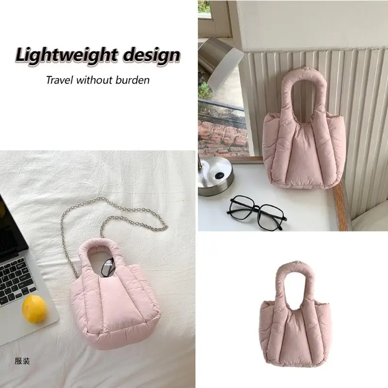 D0UD Women Solid Color Crossbody Bag with Chain Pleated Padded Small Handbag Purse
D0UD Women Solid Color Crossbody Bag with Chain Pleated Padded Small Handbag Purse