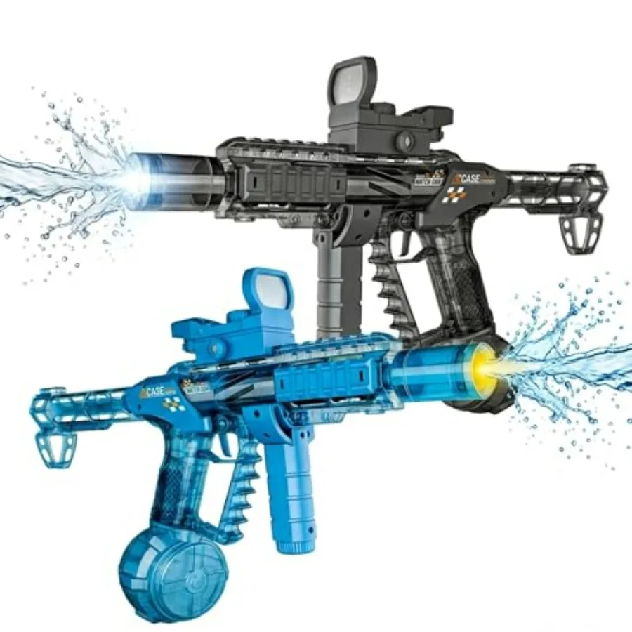 Electric Water Gun for outdoor water fights at pool, beach, or swimmingABS plastic, blue, 26-32ft range, rechargeable battery w
Electric Water Gun for outdoor water fights at pool, beach, or swimmingABS plastic, blue, 26-32ft range, rechargeable battery w