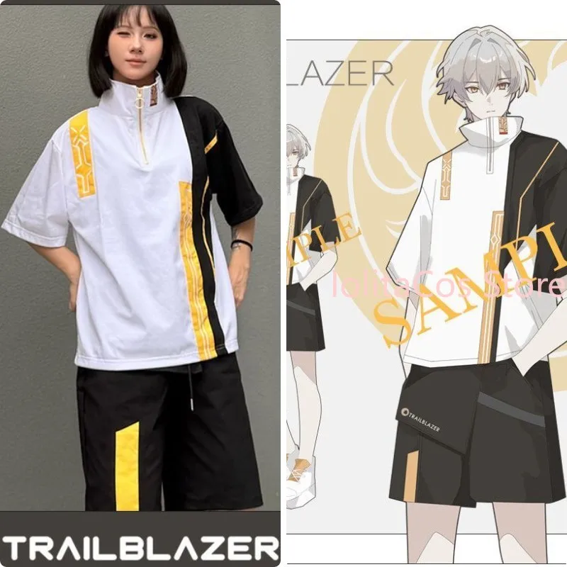Honkai:Star Rail Caelus Trailblazer Original Clothes Shorts T-shirt Fashion Top Women Birthday Gift Comic Con Cosplay Costume
Honkai:Star Rail Caelus Trailblazer Original Clothes Shorts T-shirt Fashion Top Women Birthday Gift Comic Con Cosplay Costume