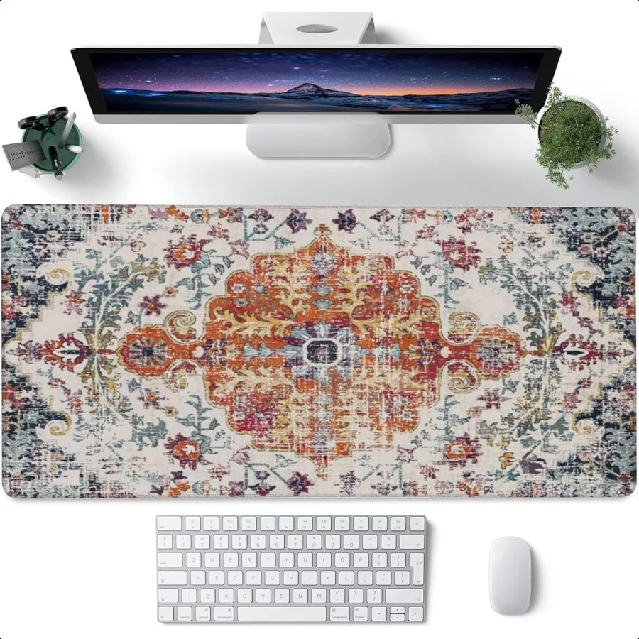 Large Gaming Mouse Pad for DeskBoho Carpet Style Desk Mat for Desktop Boho Rug Desk Pad Extended Big Computer Keyboard Mouse Pa
Large Gaming Mouse Pad for DeskBoho Carpet Style Desk Mat for Desktop Boho Rug Desk Pad Extended Big Computer Keyboard Mouse Pa