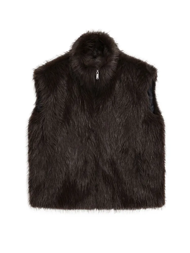 HH Autumn Faux Fur Vest Top For Women Elegant Fashion Turtleneck Sleeveless Zipper Waistcoat Winter Casual Commuting Outerwear
HH Autumn Faux Fur Vest Top For Women Elegant Fashion Turtleneck Sleeveless Zipper Waistcoat Winter Casual Commuting Outerwear