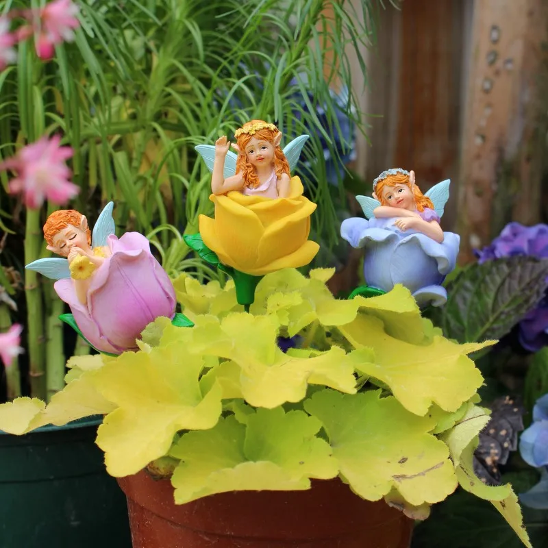 Resin Flower Fairy Flower Ground Insertion Fairy Combination Garden Decoration Micro Landscape Outdoor Lawn Decoration
Resin Flower Fairy Flower Ground Insertion Fairy Combination Garden Decoration Micro Landscape Outdoor Lawn Decoration