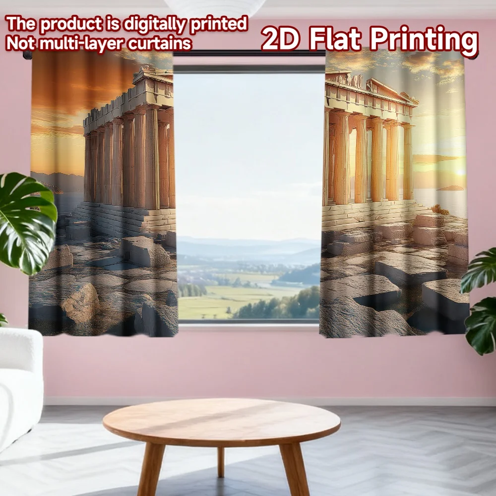 2D flat printing 2pcs Party Curtain Sunset Over Parthenon Digital Printed Polyester Drapes Festive Curtains Perfect for Room
2D flat printing 2pcs Party Curtain Sunset Over Parthenon Digital Printed Polyester Drapes Festive Curtains Perfect for Room